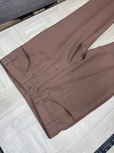 Vintage hergestellt in den USA Levis Hose Herren 32 x 32 braun Hose gerade schwarz Etikett Sta Prest - Bild 1 von 19