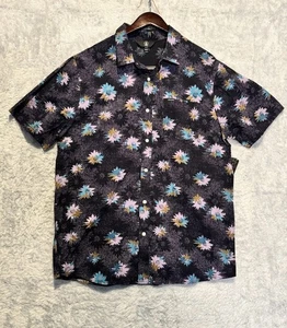 Volcom NWT Warbler Short-Sleeve Floral Print Shirt Men's XL Hawaiian Button-Up - Picture 1 of 9