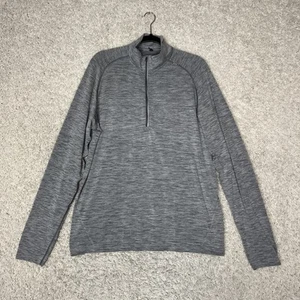 Lululemon Pullover Mens XL Gray Half Zip Seamless Running Athleisure Gym Casual - Picture 1 of 7