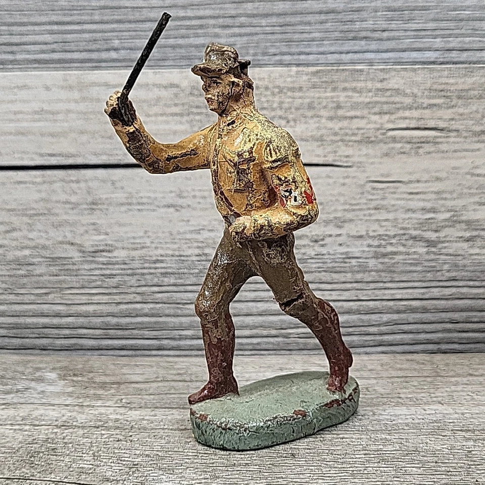 Винтажная марширующая коричневая рубашка немецкого солдата Lineol Elastolin Durso - Изображение 1 из 4