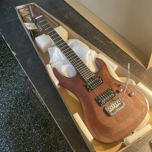 Aria Pro II Electric Guitar Mac Dlx Stained Brown - Picture 1 of 11