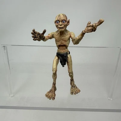 Figura Gollum Smeagol Super Posable 4.25 Señor de los Anillos LOTR 2003 De Colección Foto 1 de 4