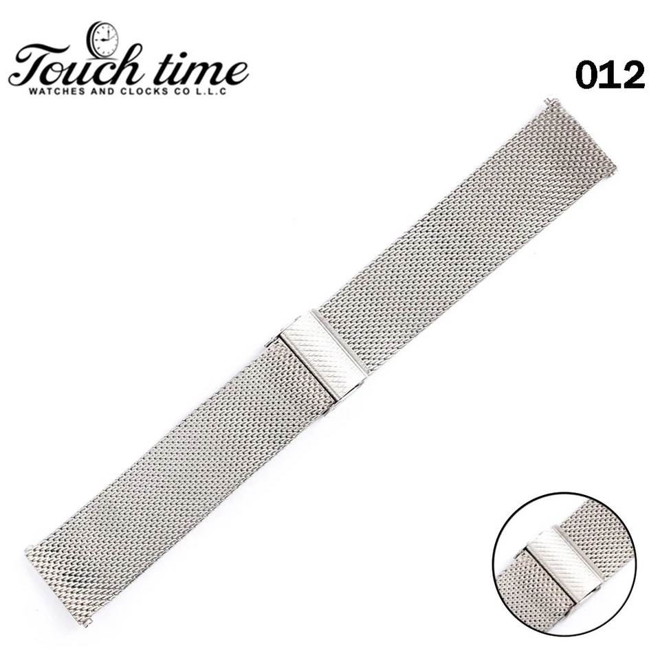 bracciale svizzero originale acciaio inossidabile argento-Dimensione: 19 mm-C... - Immagine 1 di 4