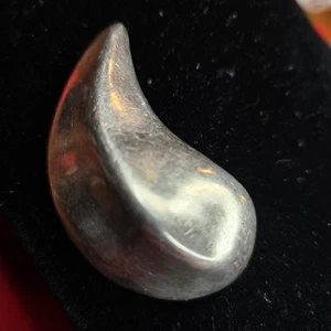 Vintage Taxco MM-34 Modernist 925 Sterling Silber Träne Brosche 22,43g signiert - Bild 1 von 17