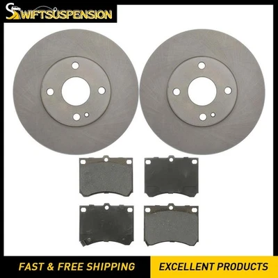 Комплект передних тормозных дисков и керамических колодок для Ford Escort 2000 2001 2002 2003 годов выпуска - Изображение 1 из 3