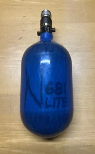 Ninja Lite Blue Carbon Fiber Air Tank - 68/4500 w/ Pro V2 Regulator - Picture 1 of 3