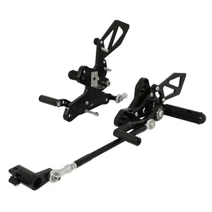 Nero pedane arretrate regolabili rearset per HONDA CB650F CB 650 FA 2014-2022 - Picture 1 of 6