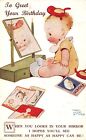 MLA Artist Signed Mabel Lucie Attwell Vintage Postcard  Baby in Mirror Set P 2