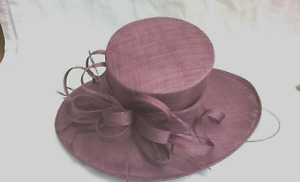 Purple Mulberry Hat ..Wedding.Occasion races.formal mother of the bride..new