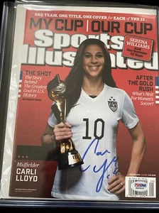 Carli Lloyd Autographed Signed Sports Illustrated World Cup PSA/DNA - Picture 1 of 3