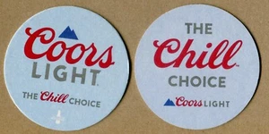 COORS LIGHT The Chill Choice BEER MAT COASTER SOUS-BOCK - Bild 1 von 1