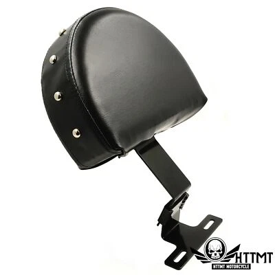 Driver Backrest Easy ON/OFF Studded For Harley 1993-2006 Heritage Softail Black - Изображение 1 из 4