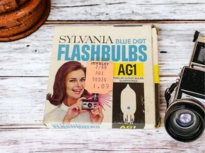 Bombillas de colección para cámara Sylvania Blue Dot AG1 bombillas azules en caja completa - Imagen 1 de 9