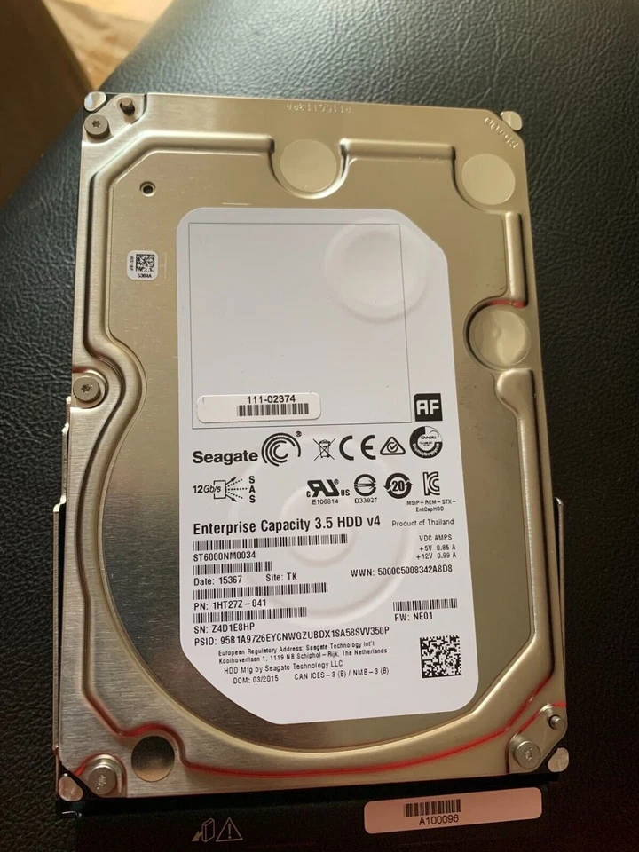 NetApp 6TB SAS 111-02374 E-X4064A-R6 E5560 E5660 E2760 Hard Drives - Image 1 of 1