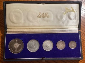 Swaziland 1968 Silver Proof Coin Set in original case( 5 Cent - 1 Luhlanga) - Picture 1 of 4