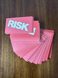 1980 Risk Game Replacement Set of 44 Game Cards Vintage - Picture 1 of 2