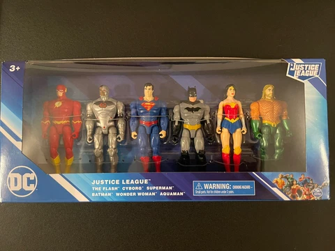 DC Spin master (Justice League) Action Figures 6 Figure Set Cover