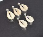 Wholesale 5Pc 925 Solid Sterling Silver Cowrie Shell Pendant Lot I049