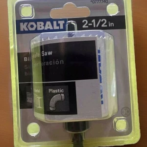 Sierra de agujero con arbor bimetálica Kobalt de 2 - 1/2 pulgadas madera metal plástico {Y} - Imagen 1 de 6