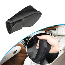 Car Gear Hand Shift Knob Cover PU Leather Handbrake Non-Slip Protector 1pc