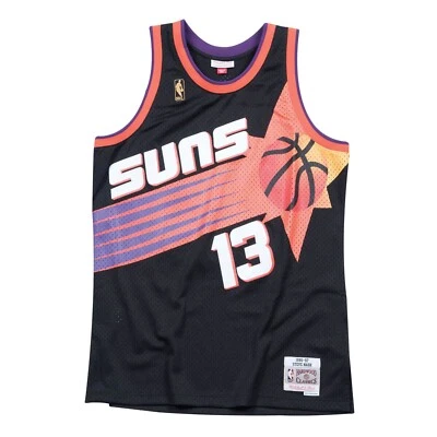 Camiseta alternativa Mitchell & Ness NBA Swingman Suns 96 Steve Nash preta *NOVA* - Imagem 1 de 3