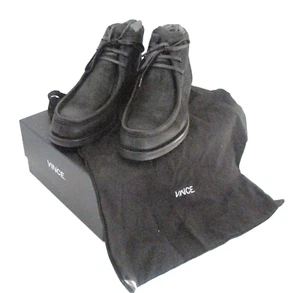Vince, Crawford Leather Moccasin Boot, Black Size 11 M NIB - Picture 1 of 12