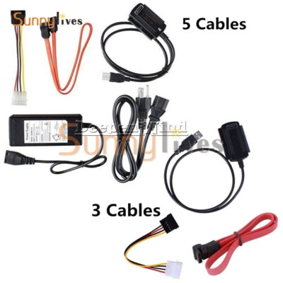 For 2.5/3.5 Hard Drive SATA/PATA/IDE Drive to USB 2.0 Adapter Converter Cable - Image 1 of 4