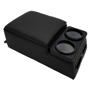 Universal Truck Seat/Bench Center Console Organizer With Cup Holders,Black - Picture 1 of 5