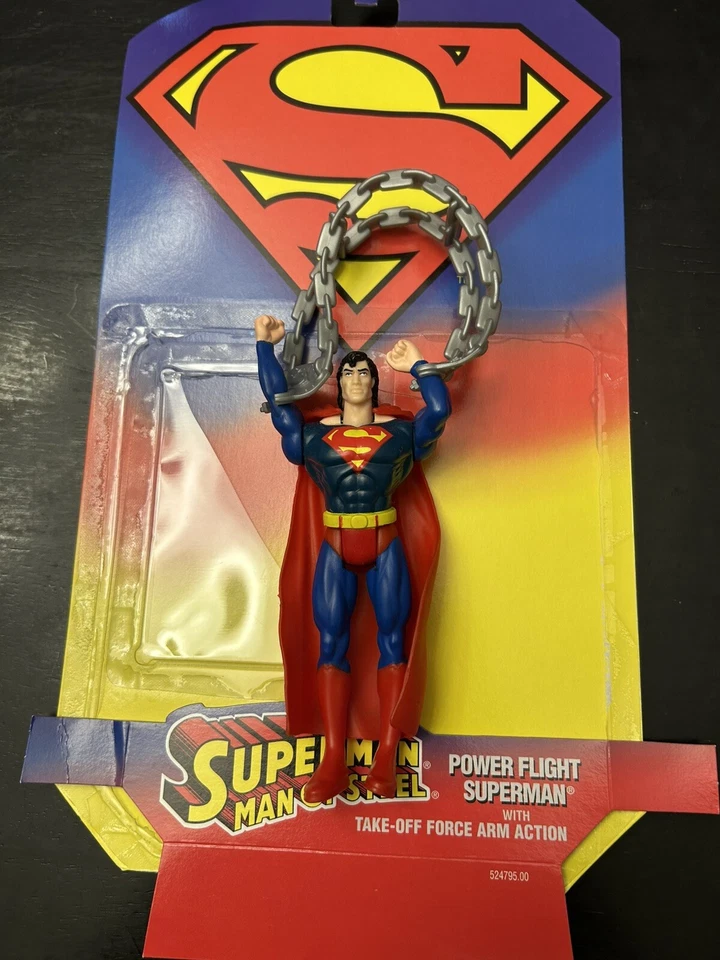 Kenner Power Flight 超人雕像带起飞力臂动作 — 第 1/1 张图片