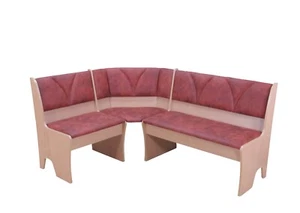 Truheneckbank Buche/ terracotta Sitzbank mit Stauraum Essecke Küchenbank Eckbank - Bild 1 von 1