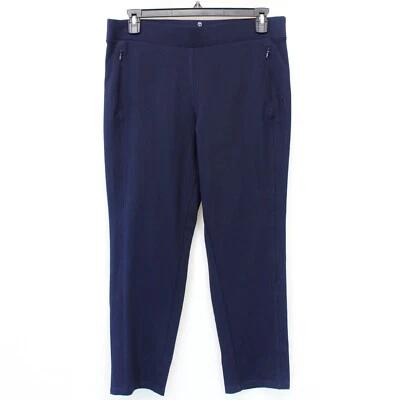 Talbots Plus Navy Blue Everyday Yoga Ankle Zipped Pocket Pants 2X - Image 1 of 4