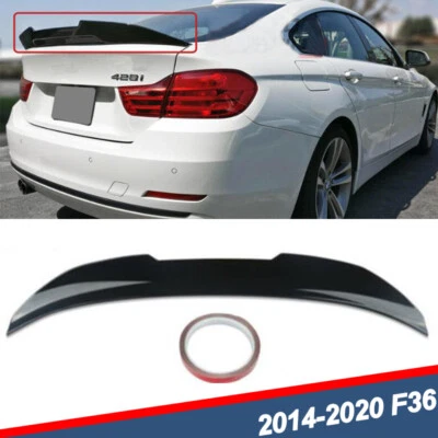 Gloss Black Duckbill PSM Trunk Spoiler For 2014-2020 BMW F36 430i Gran Coupe Foto 1 de 4