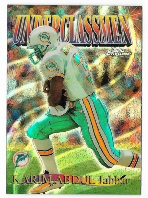 Karim Abdul-Jabbar 1997 Topps cromo refractor Underclassmen #U2 inserto de delfines Foto 1 de 2