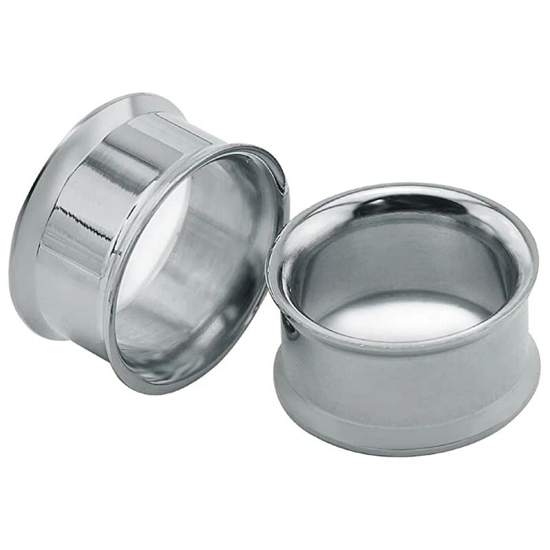 Stretching per Orecchie Spine Pendente Carne Tunnel Argento Lucente Moda Regalo - Immagine 1 di 4