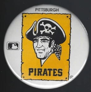 1967-86 Pittsburgh Pirates pulsante pinback 3,5 pollici con licenza ufficiale - Foto 1 di 2
