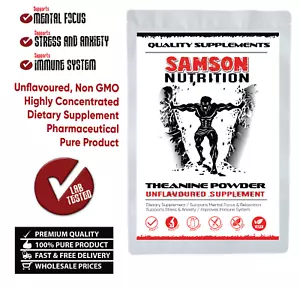 L-Theanine Powder 100g, Supports Mental Focus, Relaxation, Stress & Anxiety - Picture 1 of 7