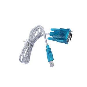 USB to RS232 Serial Port 9 Pin DB9 Cable Serial COM Port Adapter Convertor Blue - Imagen 1 de 4