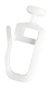 100 Stck. Faltengleiter m. 7mm Kopf für Schienen verschließbar Gardinenhaken - Picture 1 of 5