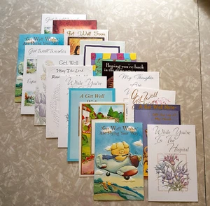 Get Well Greeting Cards #01 : New, Lot of 18 - Picture 1 of 1