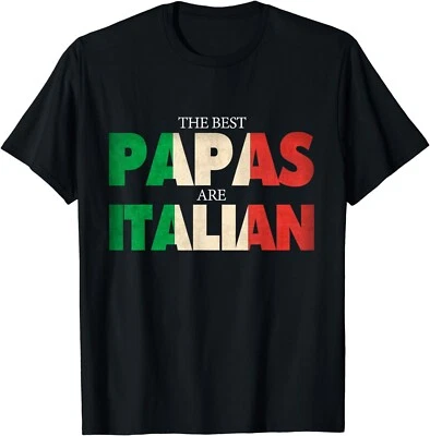 Divertida Camiseta Bandera Italiana Regalo Papá Best Papas Are Italiana Foto 1 de 3