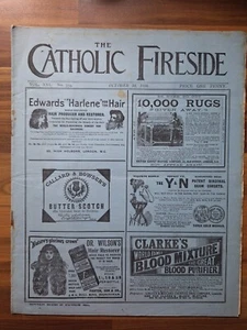 The Catholic Fireside Antique Magazine 19thc Victorian Religious Paper - Picture 1 of 5