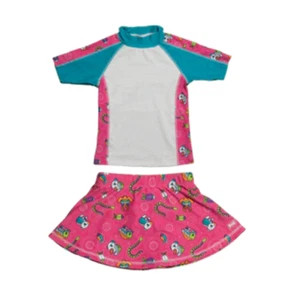 Girls 2-6 Short Sleeve Rashguard Set - Picture 1 of 5