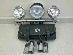 1987 Honda VT-1100-C VT1100 Shadow Used Front Headlight Fog Light Bar Assembly - Picture 1 of 12