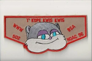 Lodge 502 T-Kope Kwiskwis F-9b 1996 NOAC OA flap - Picture 1 of 1