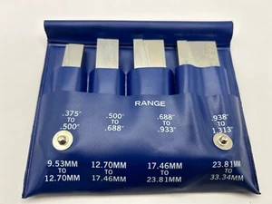 Brown & Sharpe 599-673-10 4-Piece Adjustable Parallel Set, 3/8" To 1-5/16" - Picture 1 of 2