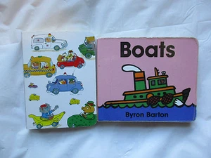 Lot of 2~Transportation Board books~Cars Boats~Scarry~HC~LBDEU - Picture 1 of 4