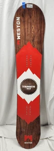 Weston Timber snowboard 153 cm- saw blade, Used Excellent white/brown/red all mt - Picture 1 of 19