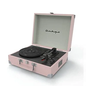 ONKYO Record Player Pink OCP-01(P) Bluetooth Retro Turntable Portable Japan - Picture 1 of 7