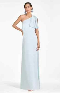 NEU SACHIN & BABI Chelsea einschulteriges SCHLEIFENKLEID $ 285 GRÖSSE 10 EISBLAU NORDSTROM - Bild 1 von 2