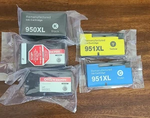 5 pezzi inchiostro 950xl 951XL per HP 950XL 951XL OfficeJet Pro 8100 8600 8610 8620 8630 - Foto 1 di 4